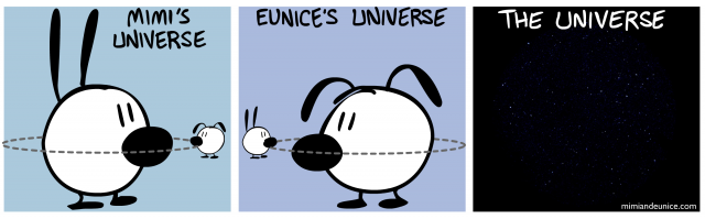 mimi's universe / eunice's universe / the universe 
